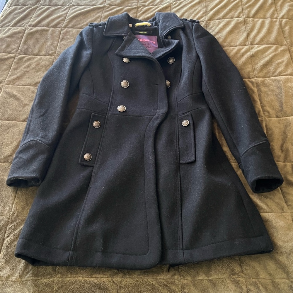 Superdry Riding Jacket wool blend coat